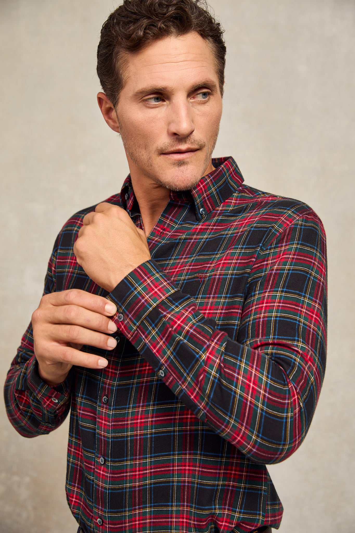 Classic Button Down Shirt (Sandringham Red)