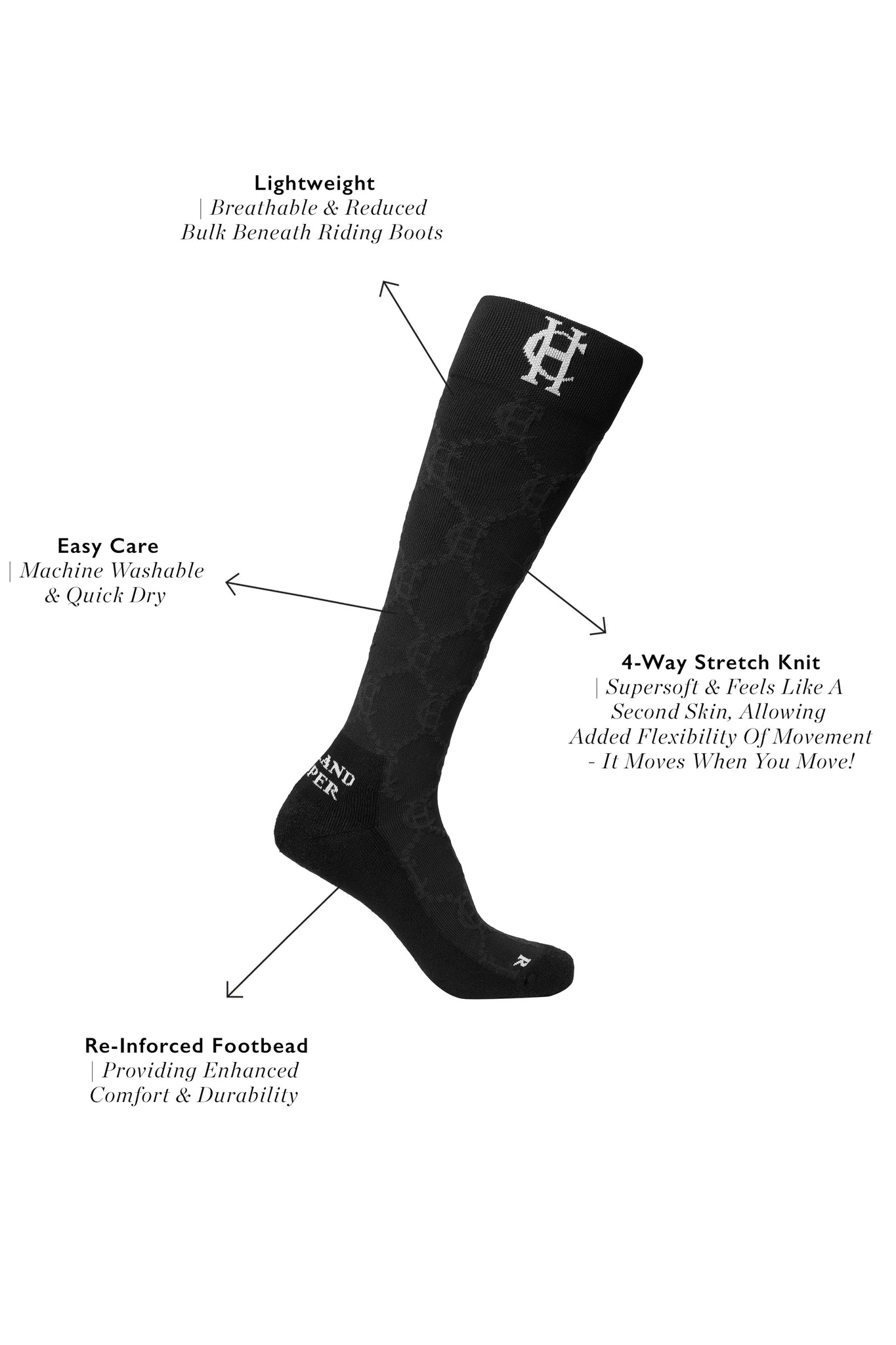 Riding Sock (Black)