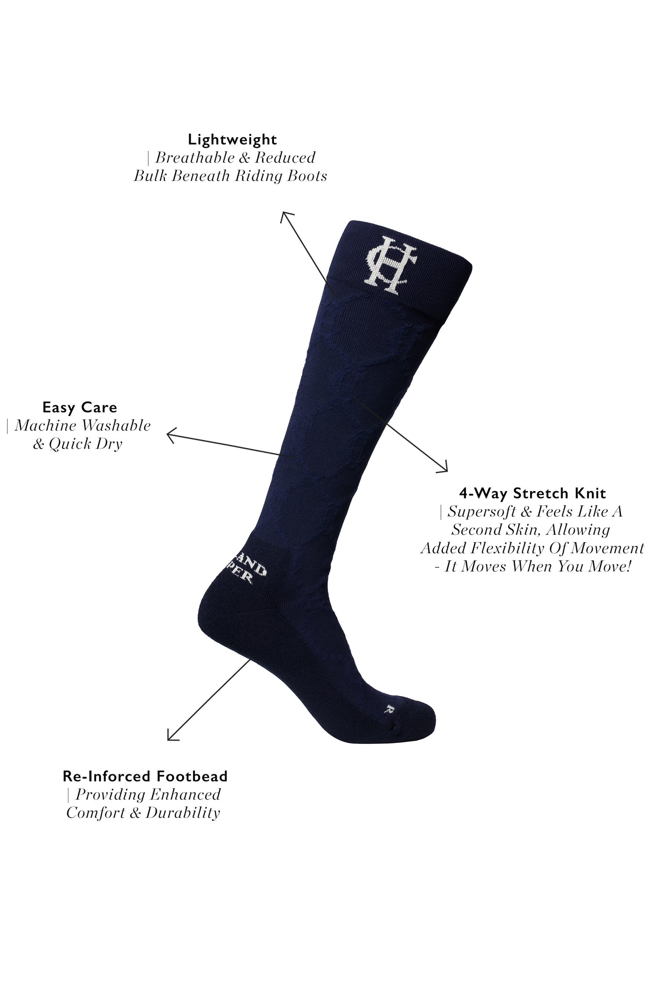 Riding Sock (Ink Navy)