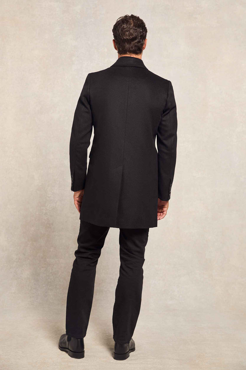 The Double Breasted Coat (Soft Black)