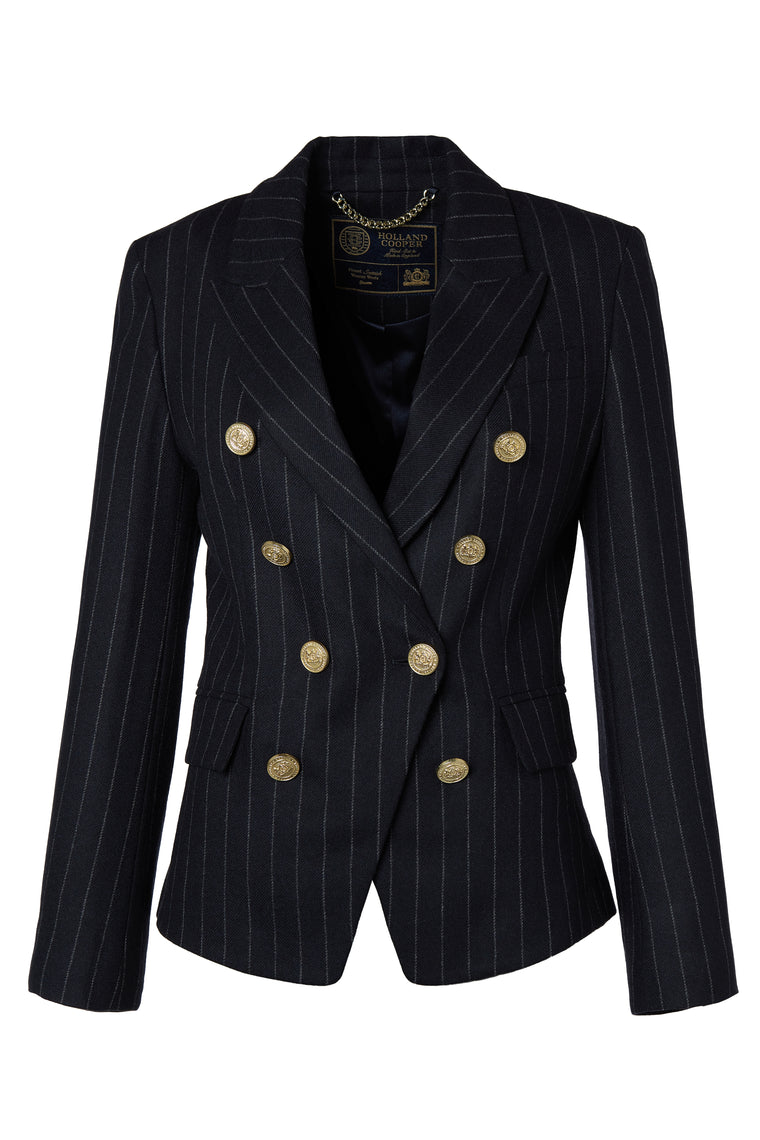 The Navy Chalk Pinstripe Suit