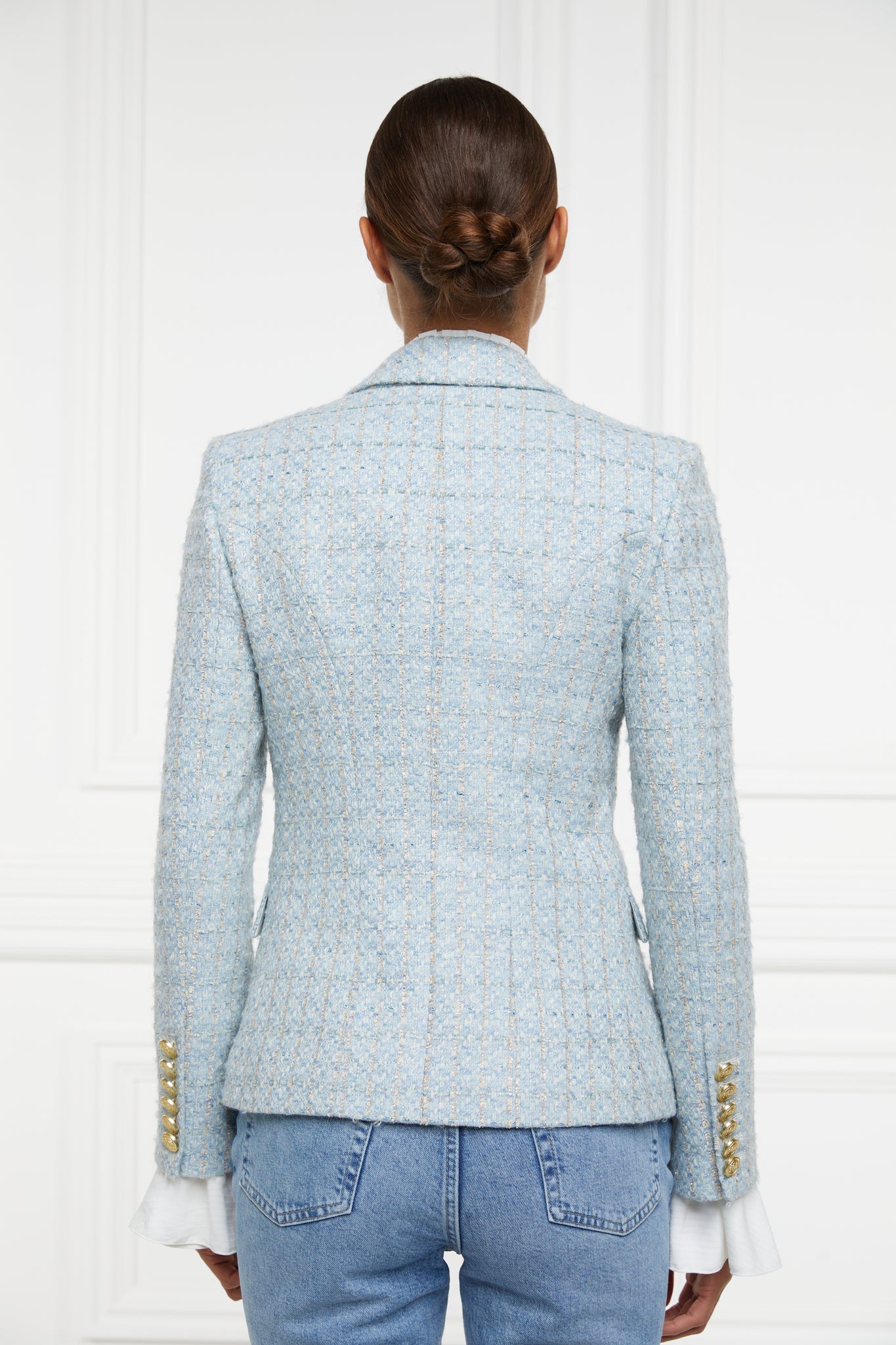 Knightsbridge Blazer (Sky Blue Boucle)