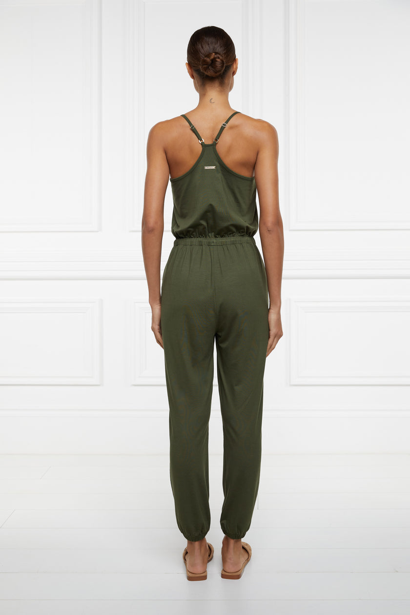 Iconic Jersey Jumpsuit (Khaki)