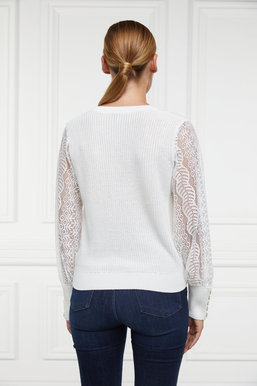 Featherton V-Neck Knit (Natural)