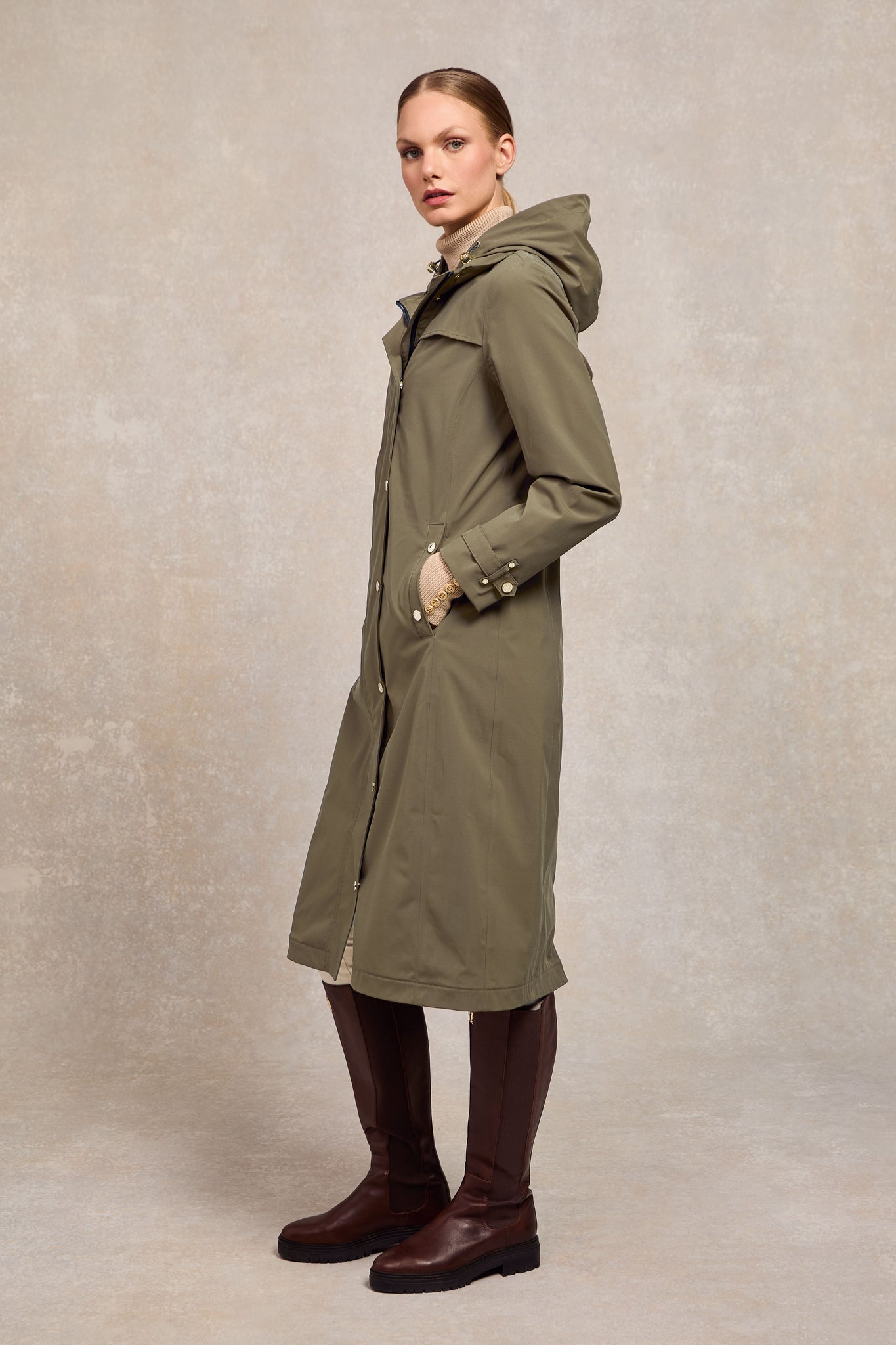 Folgate Rain Coat (Soft Khaki)