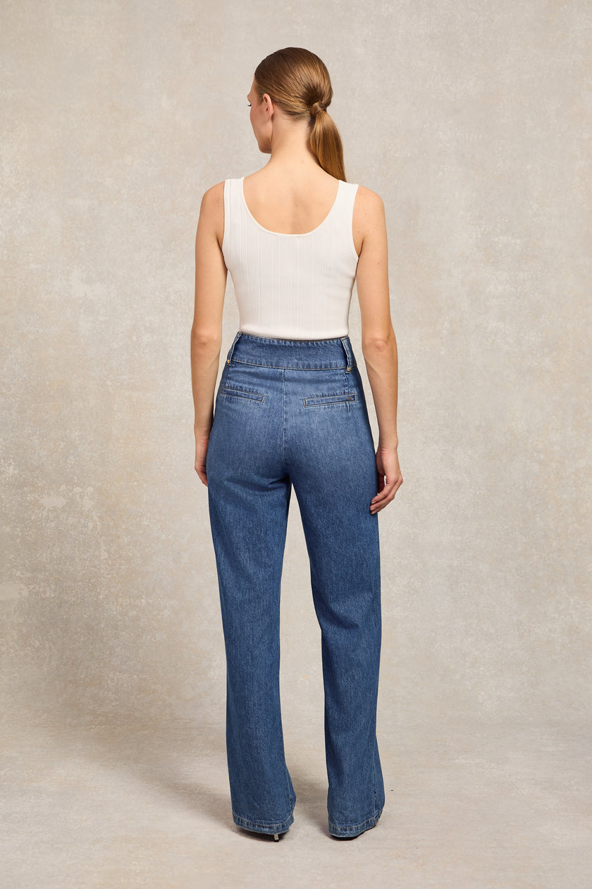 Tiffany Wide Leg Jean (Denim)