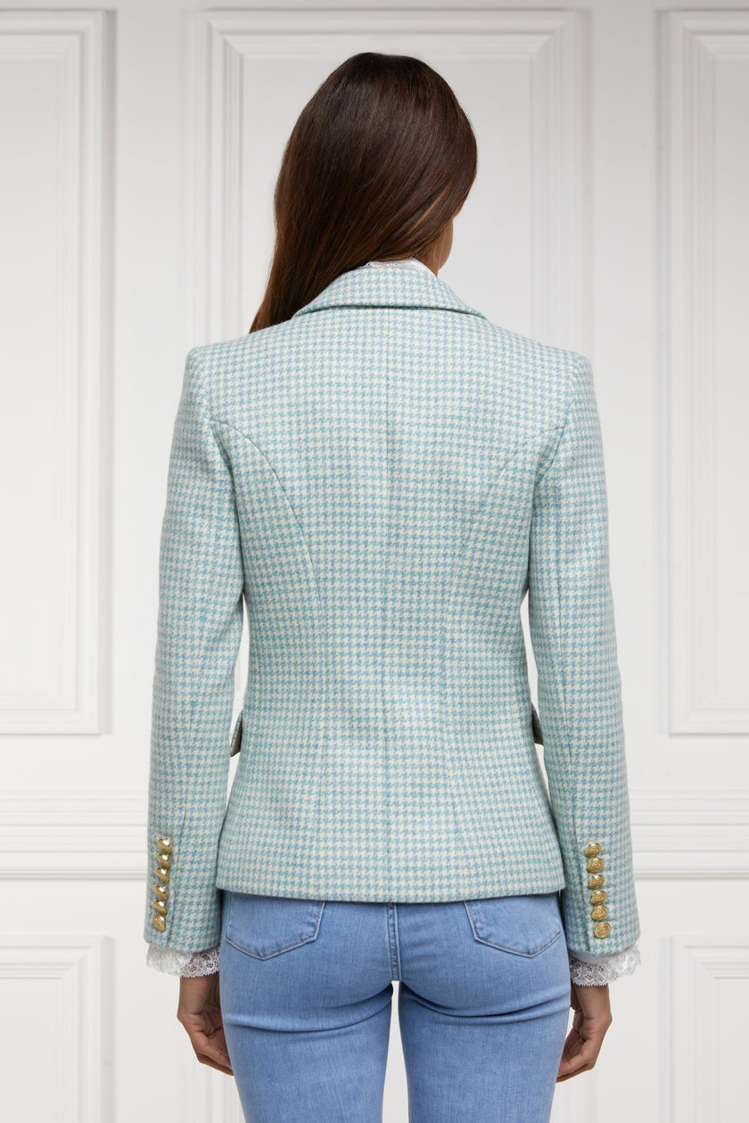 Knightsbridge Blazer (Teal Houndstooth)