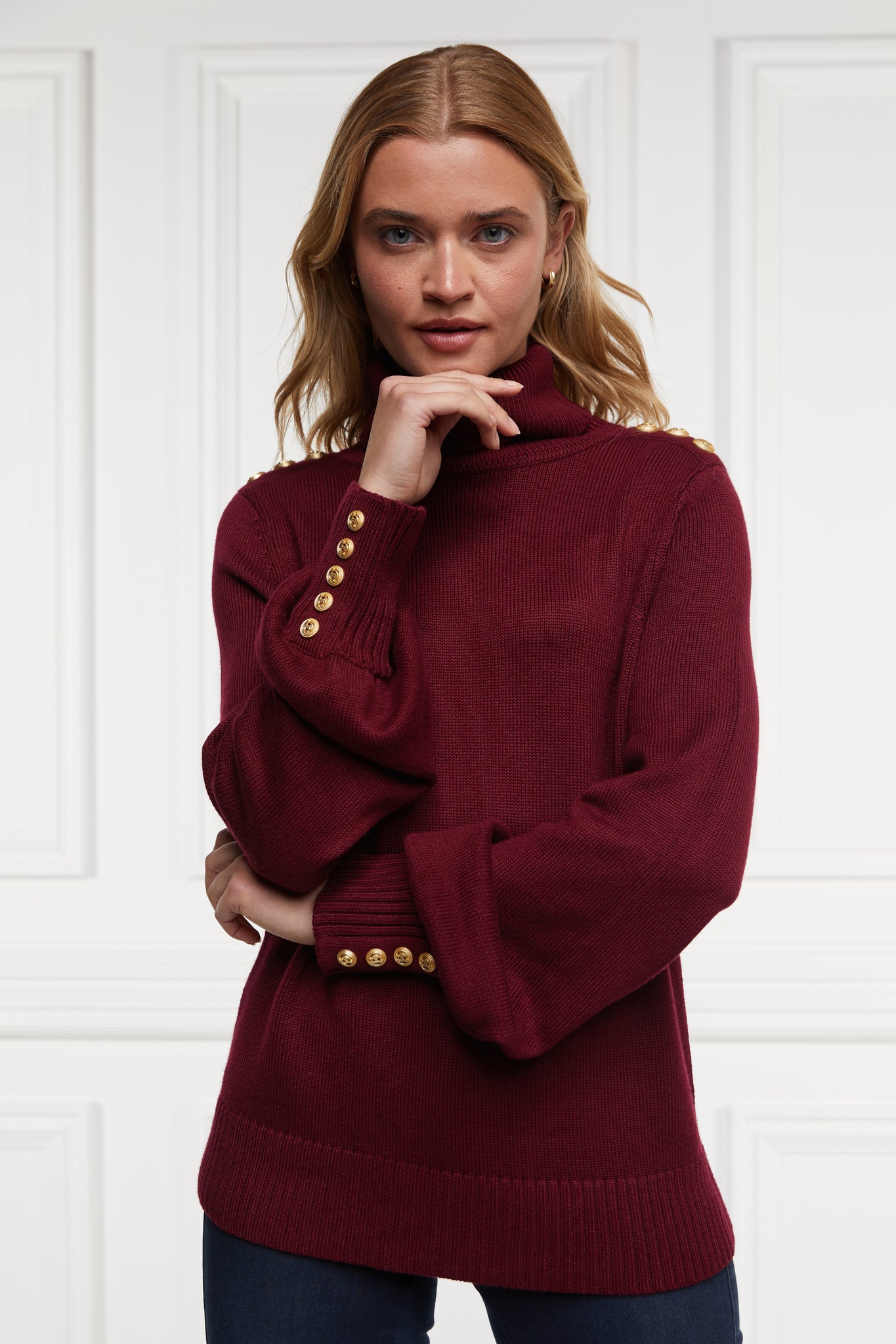 Chamonix Roll Neck Knit (Wine)