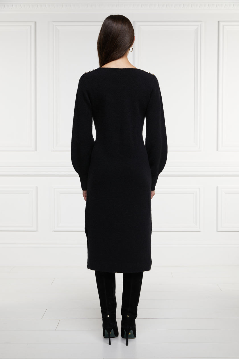 Berkeley V-Neck Dress (Black)