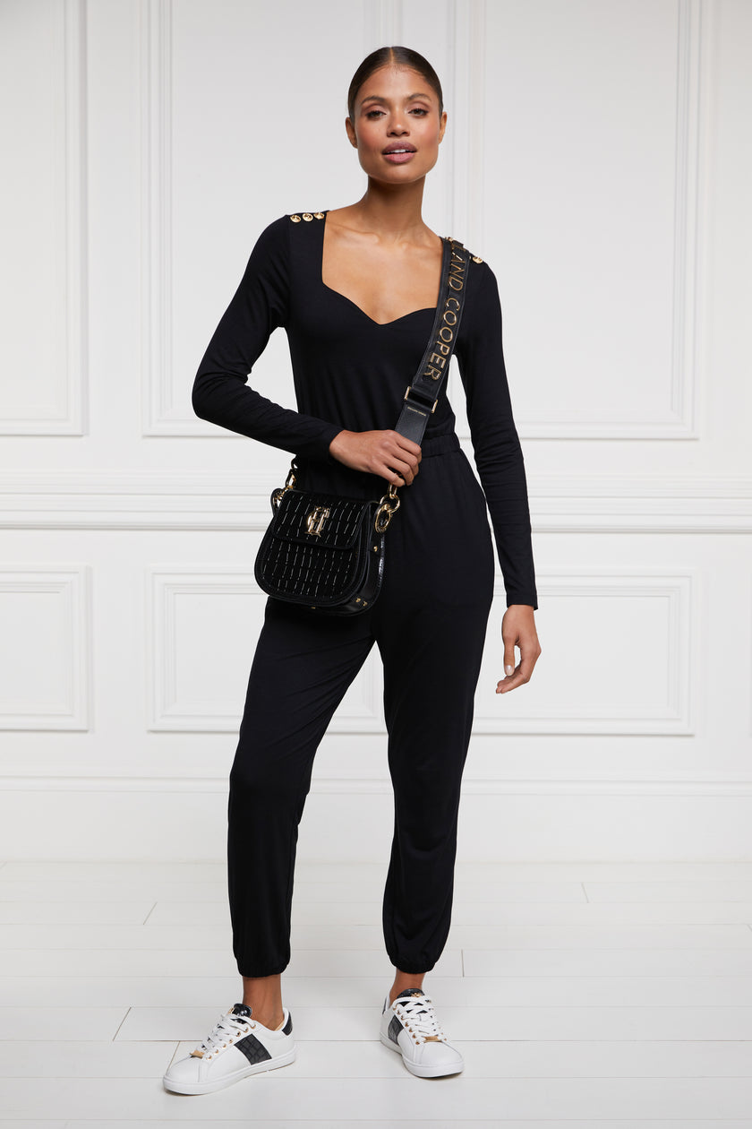 Long Sleeve Margot Jumpsuit (Black)