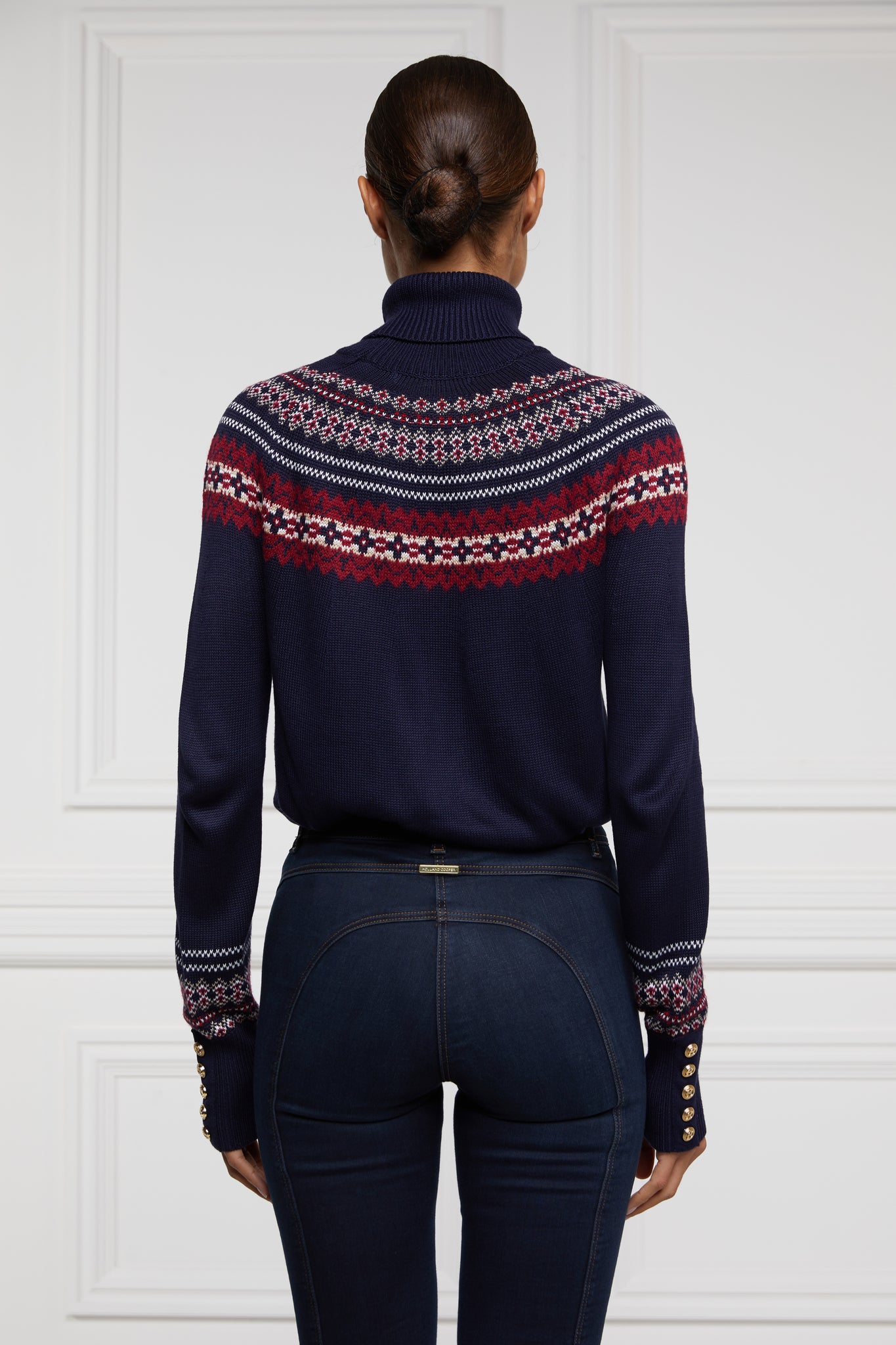 Whistler Roll Neck Knit (Ink Navy)