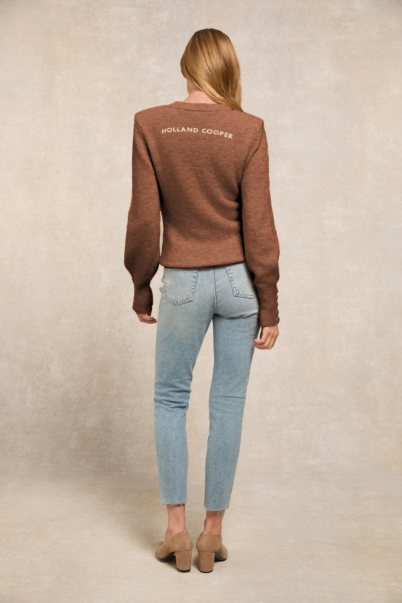 Isla Crew Neck Knit (Latte)