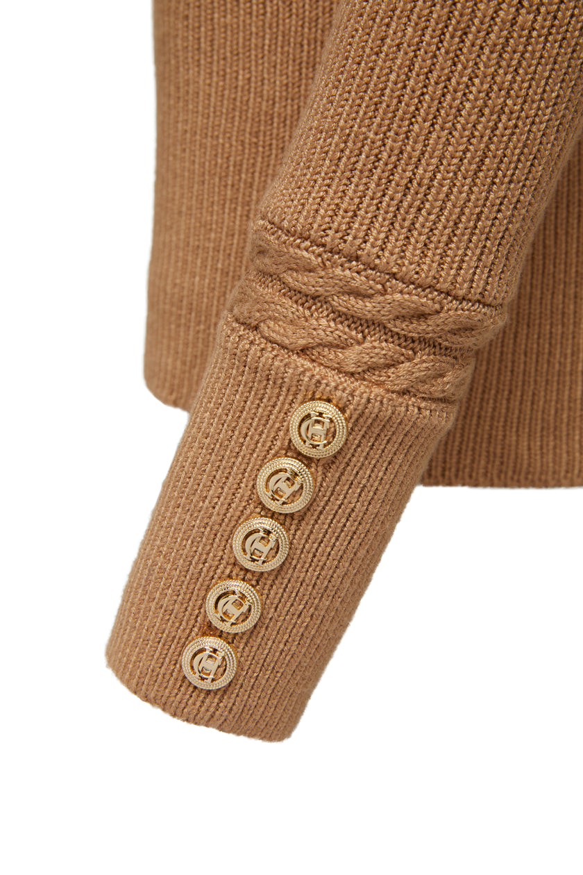 Painswick Roll Neck Knit (Caramel)