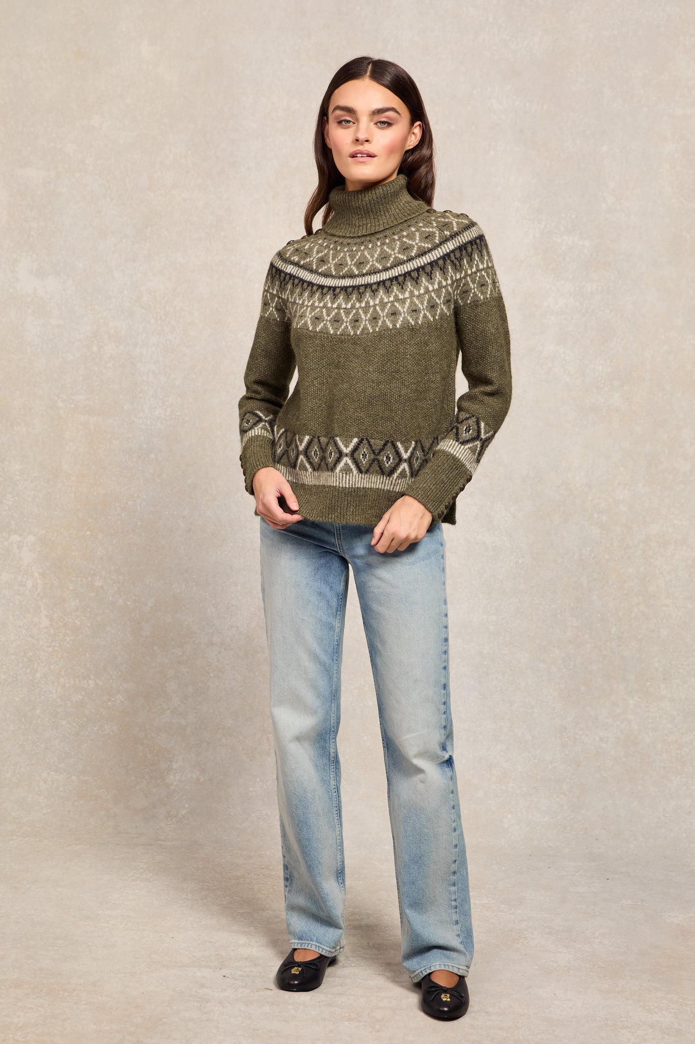 Fairisle Knit (Khaki)