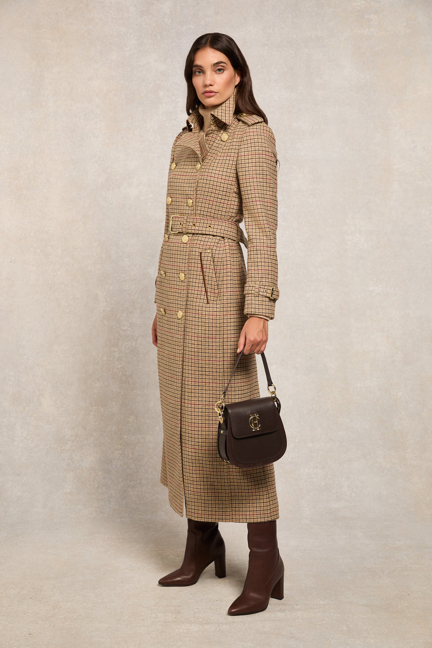 Full Length Marlborough Trench Coat (Charlton Tweed)