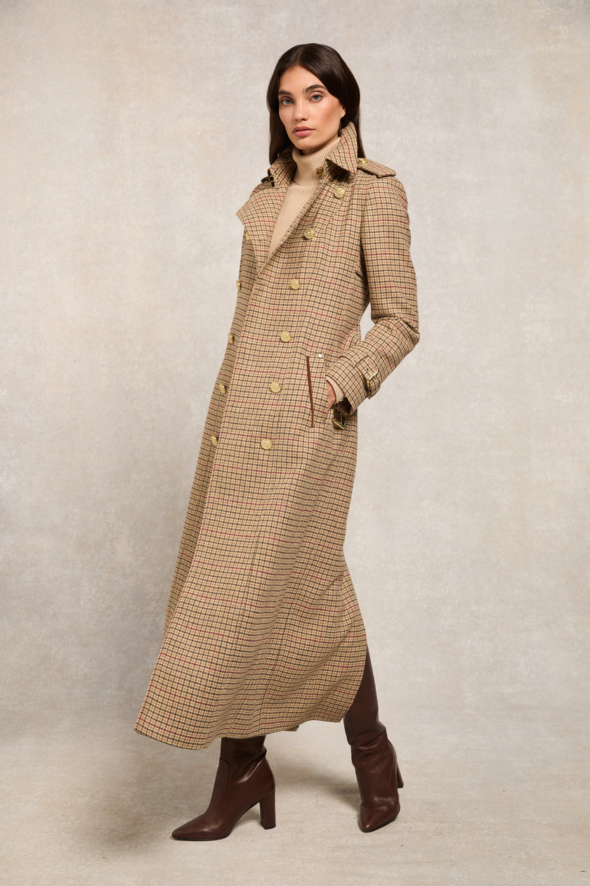 Full Length Marlborough Trench Coat (Charlton Tweed)