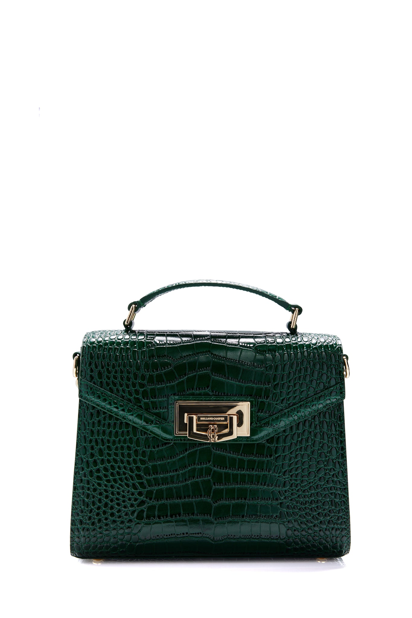 Cheltenham Bag (Emerald Croc)