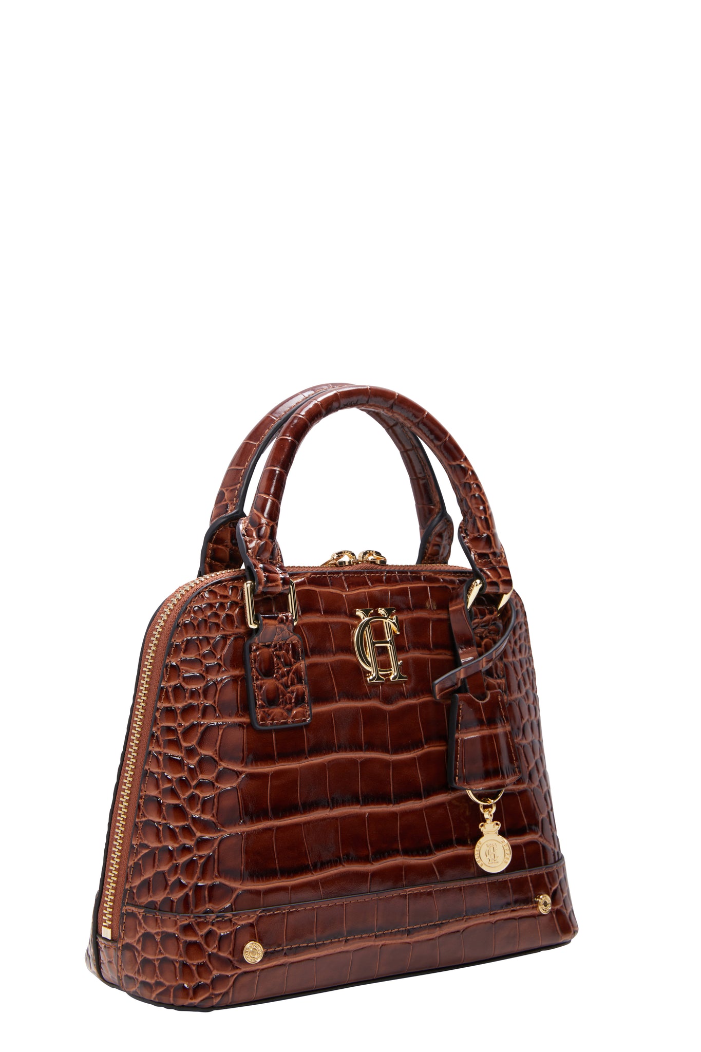 Grovesnor Tote Bag (Dark Tan Croc)