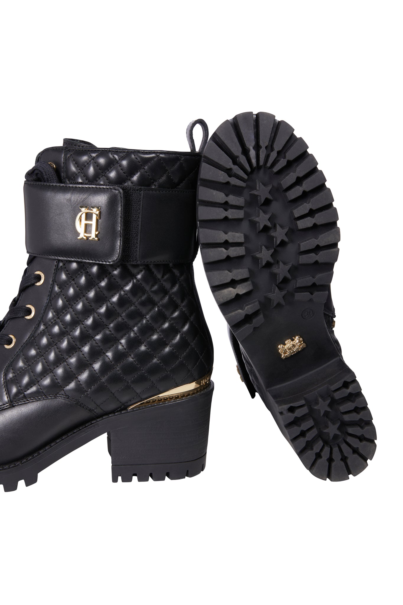 Heeled Biker Boot (Black)