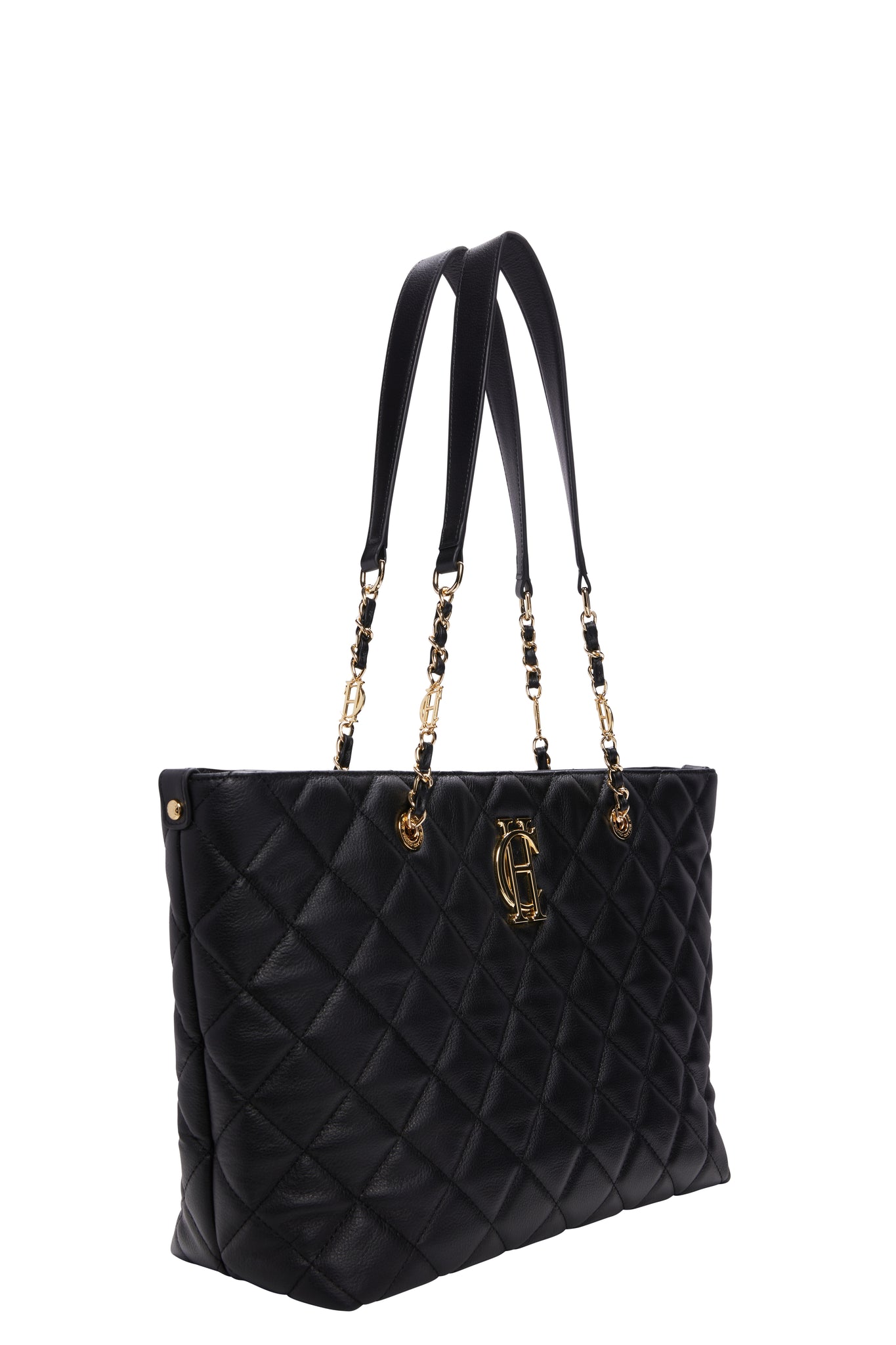 Soho Quilted Tote (Black)