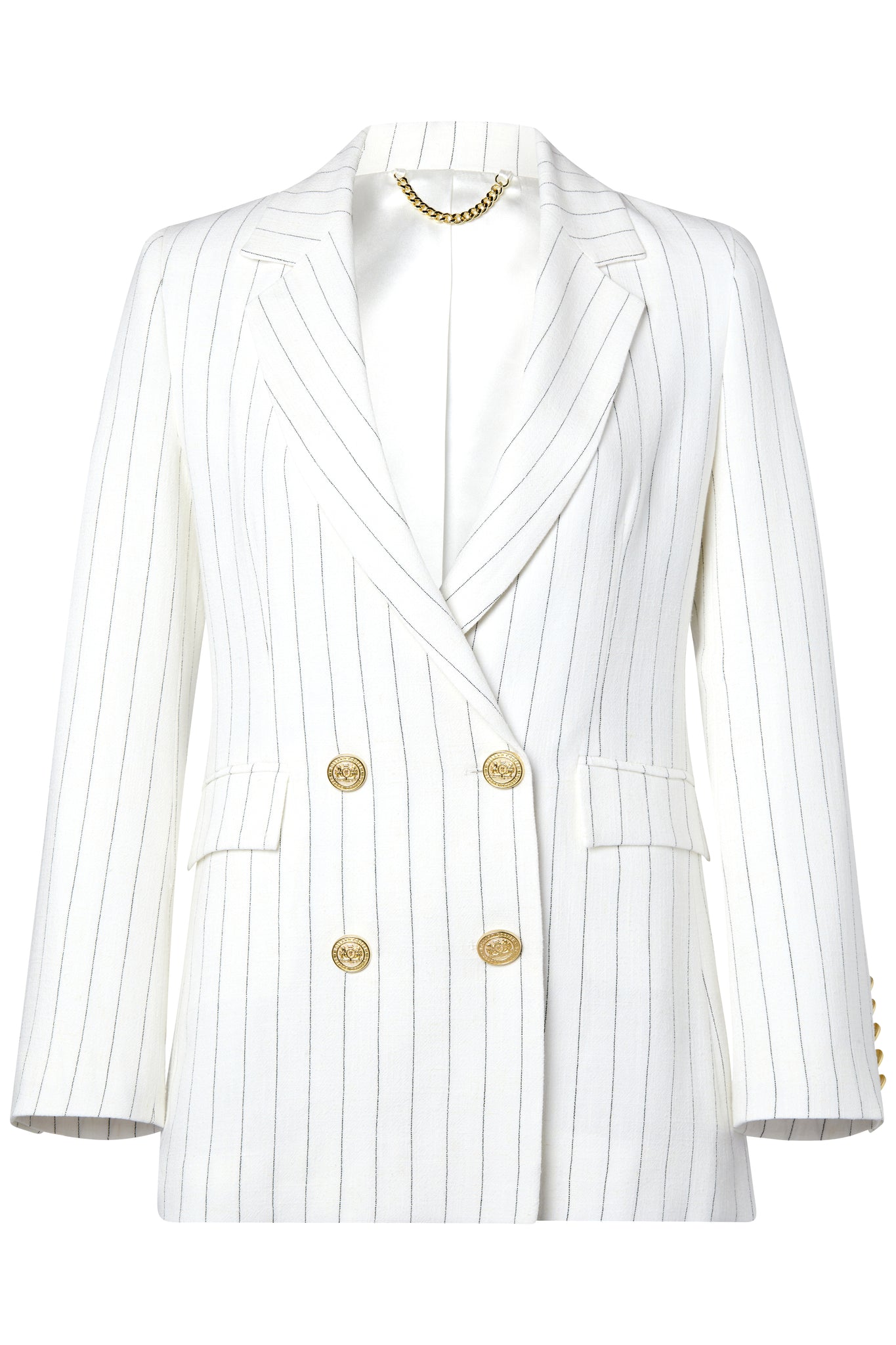 The Oyster Linen Pinstripe Suit