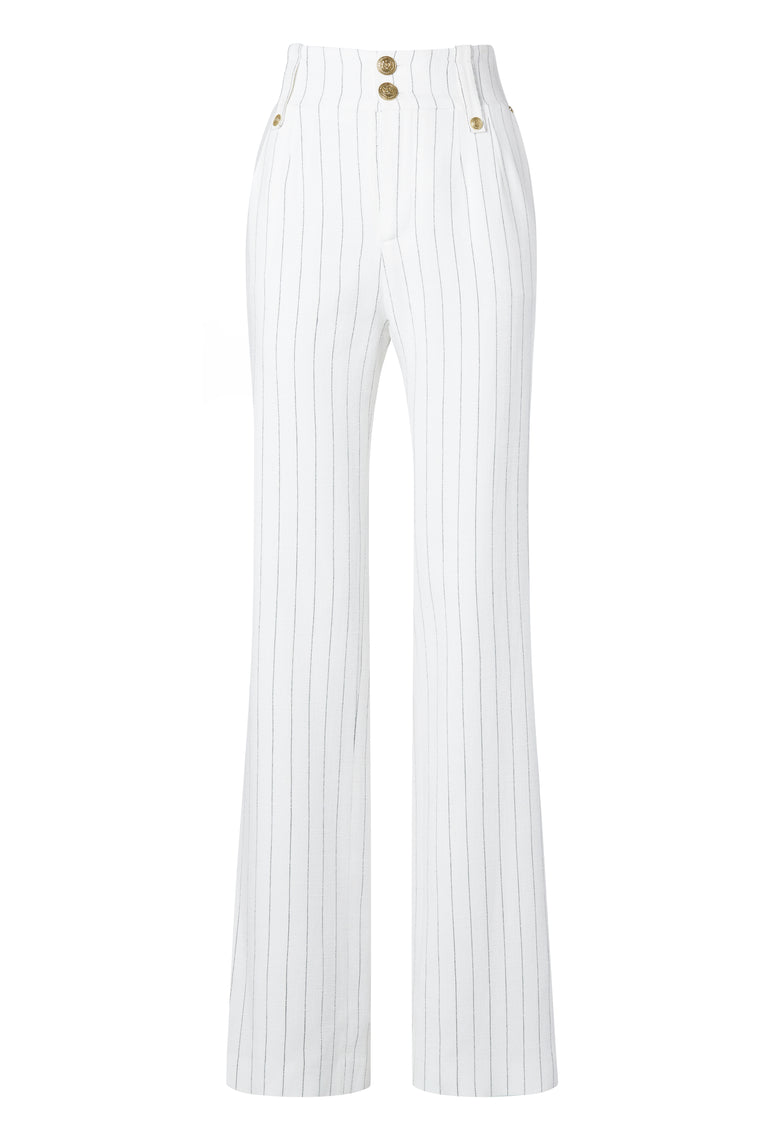 The Oyster Linen Pinstripe Suit