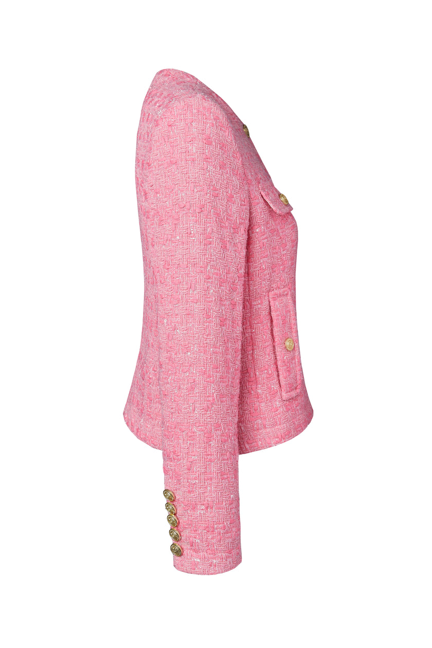 Chelsea Jacket (Pop Pink Boucle)