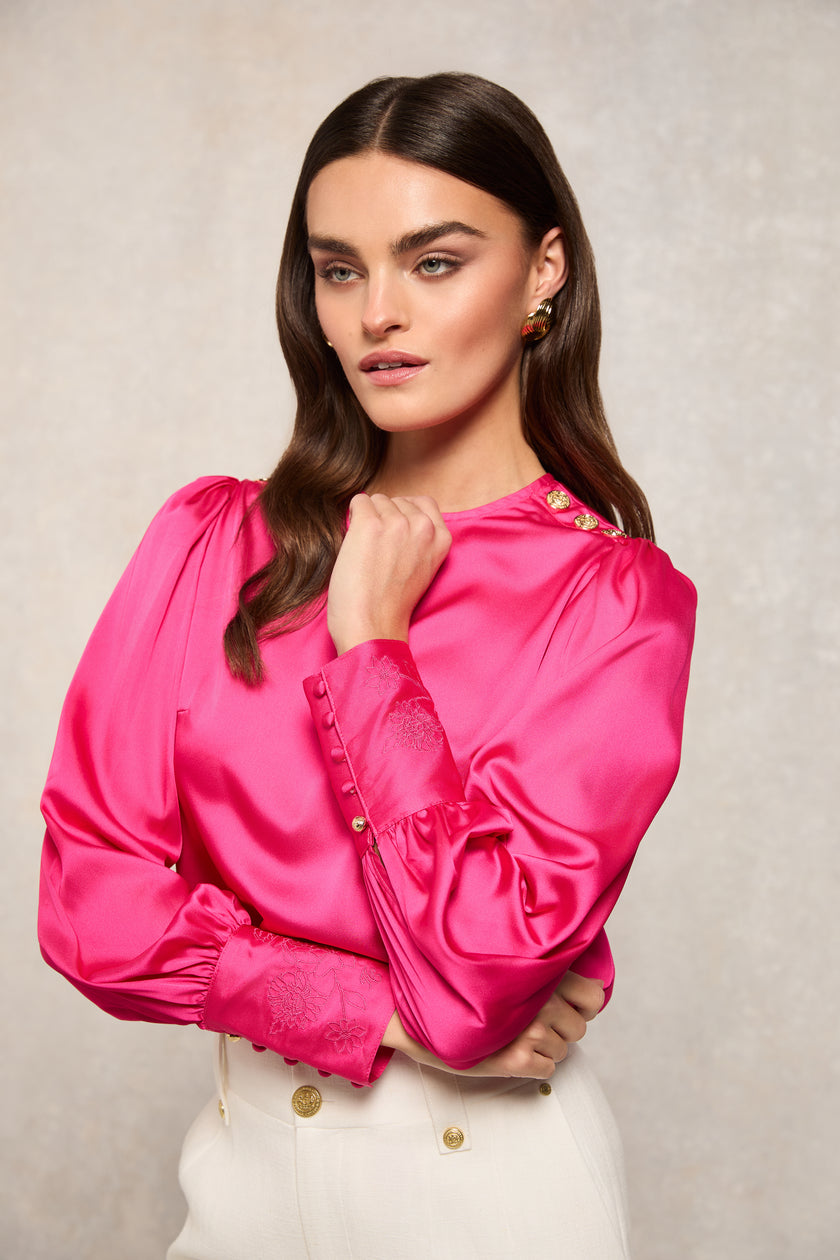 Carmen Blouse (Hot Pink)