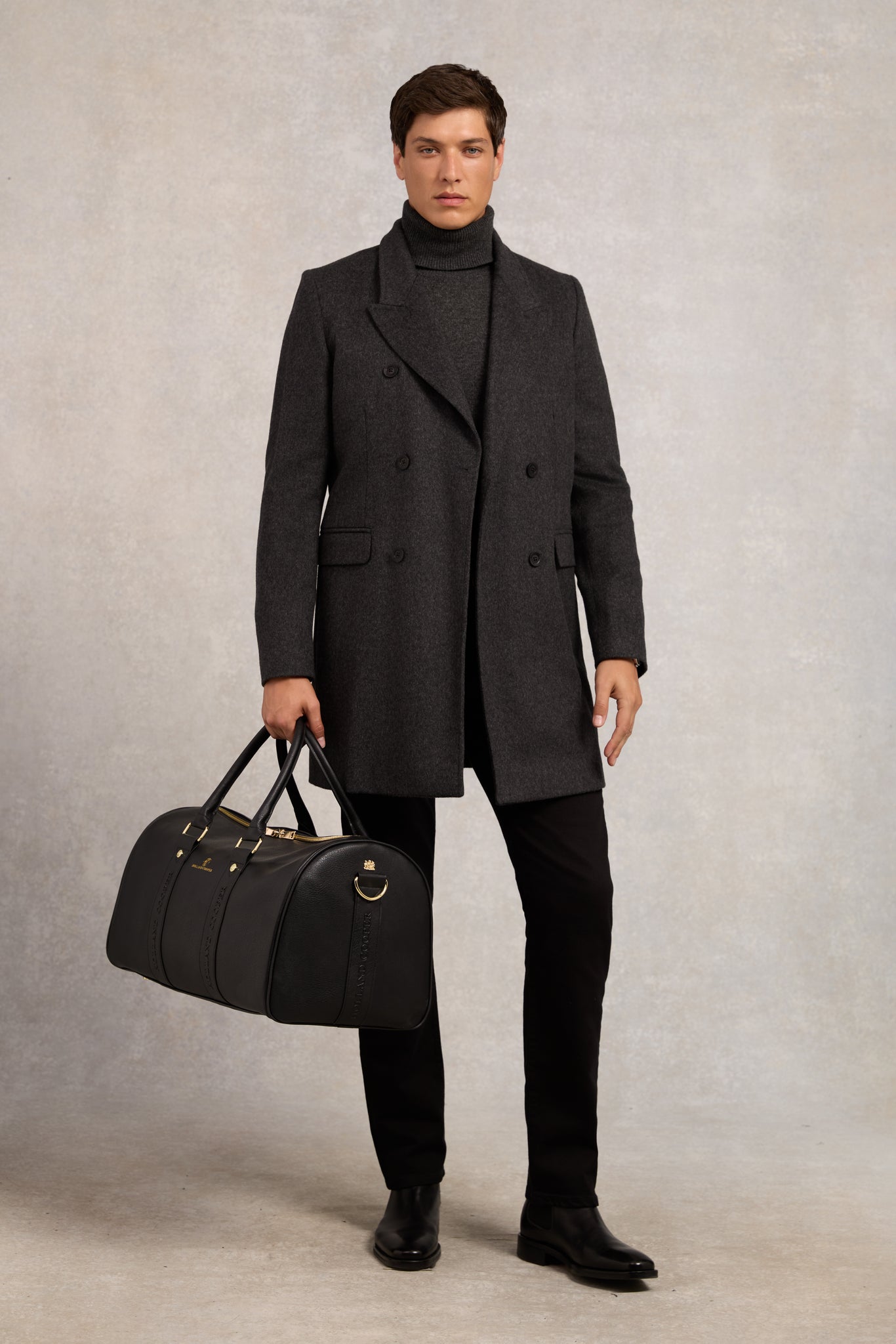 Byron Roll Neck Knit (Charcoal)