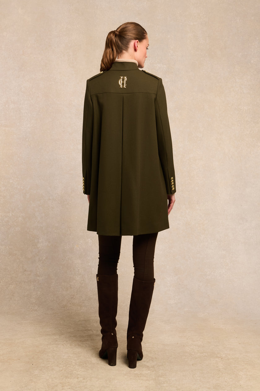 Highbury Cape Coat (Khaki Barathea)