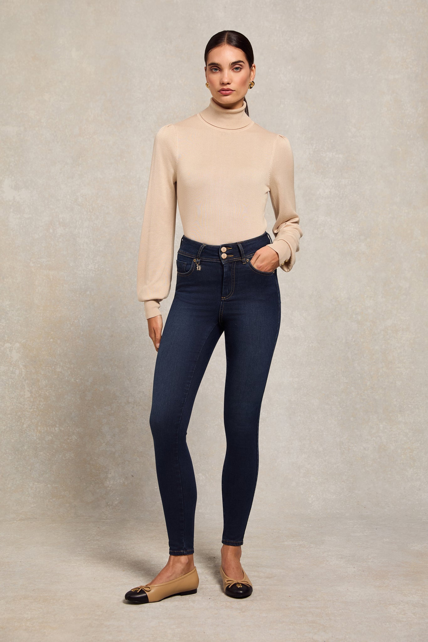 Contour Skinny Jean (Deep Indigo)