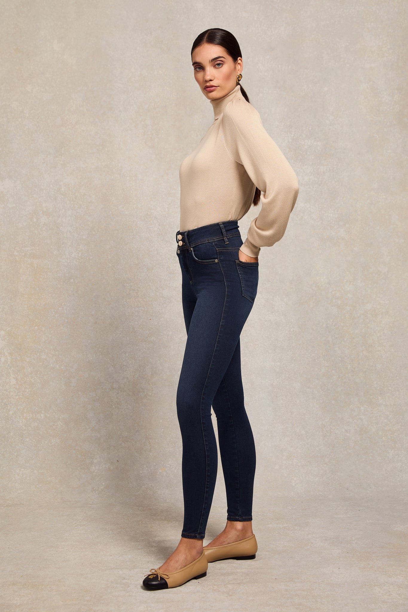 Contour Skinny Jean (Deep Indigo)