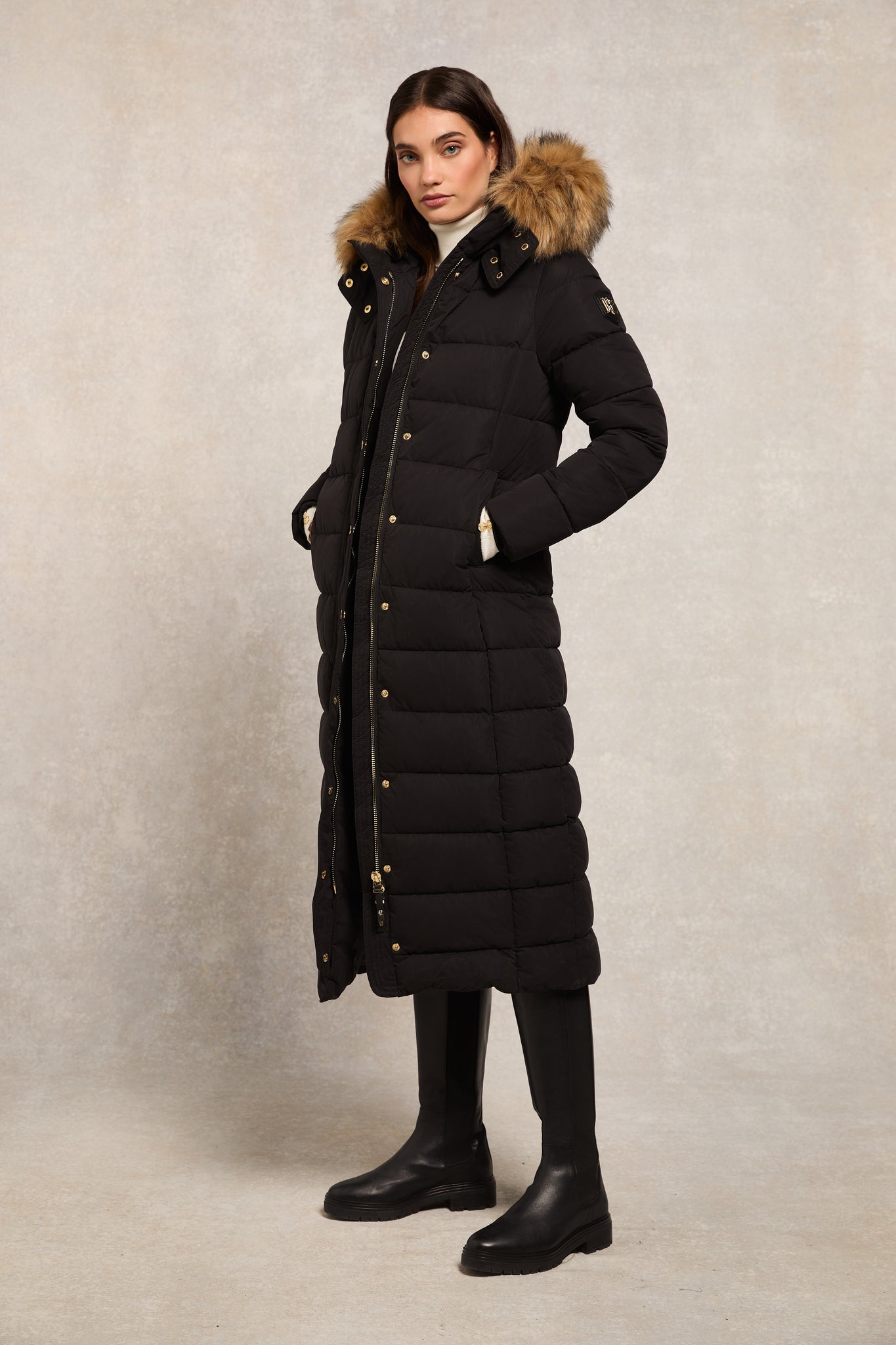 Stoneleigh Longline Coat (Black)