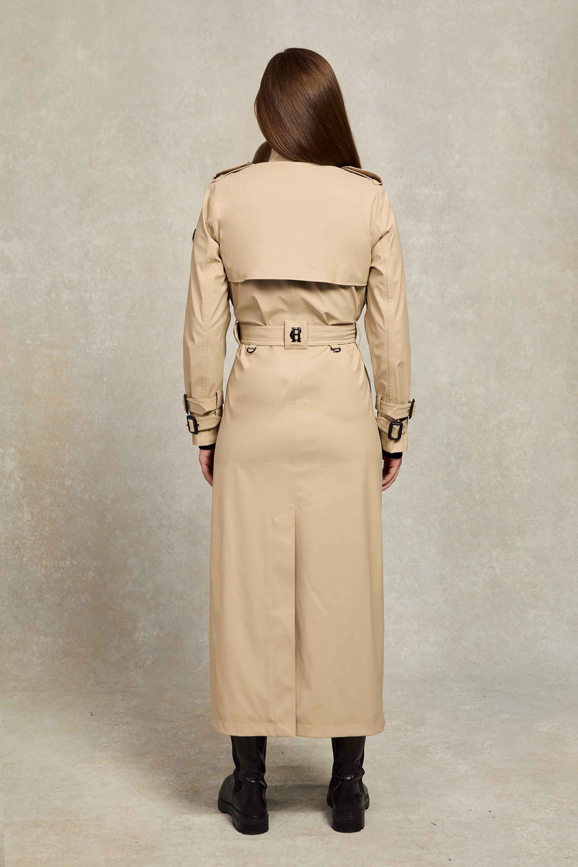 Full Length Kendal Waterproof Trench Coat (Stone)