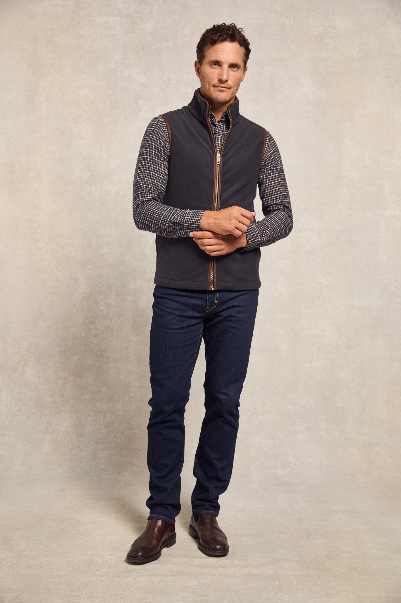 Country Fleece Gilet (Ink Navy)