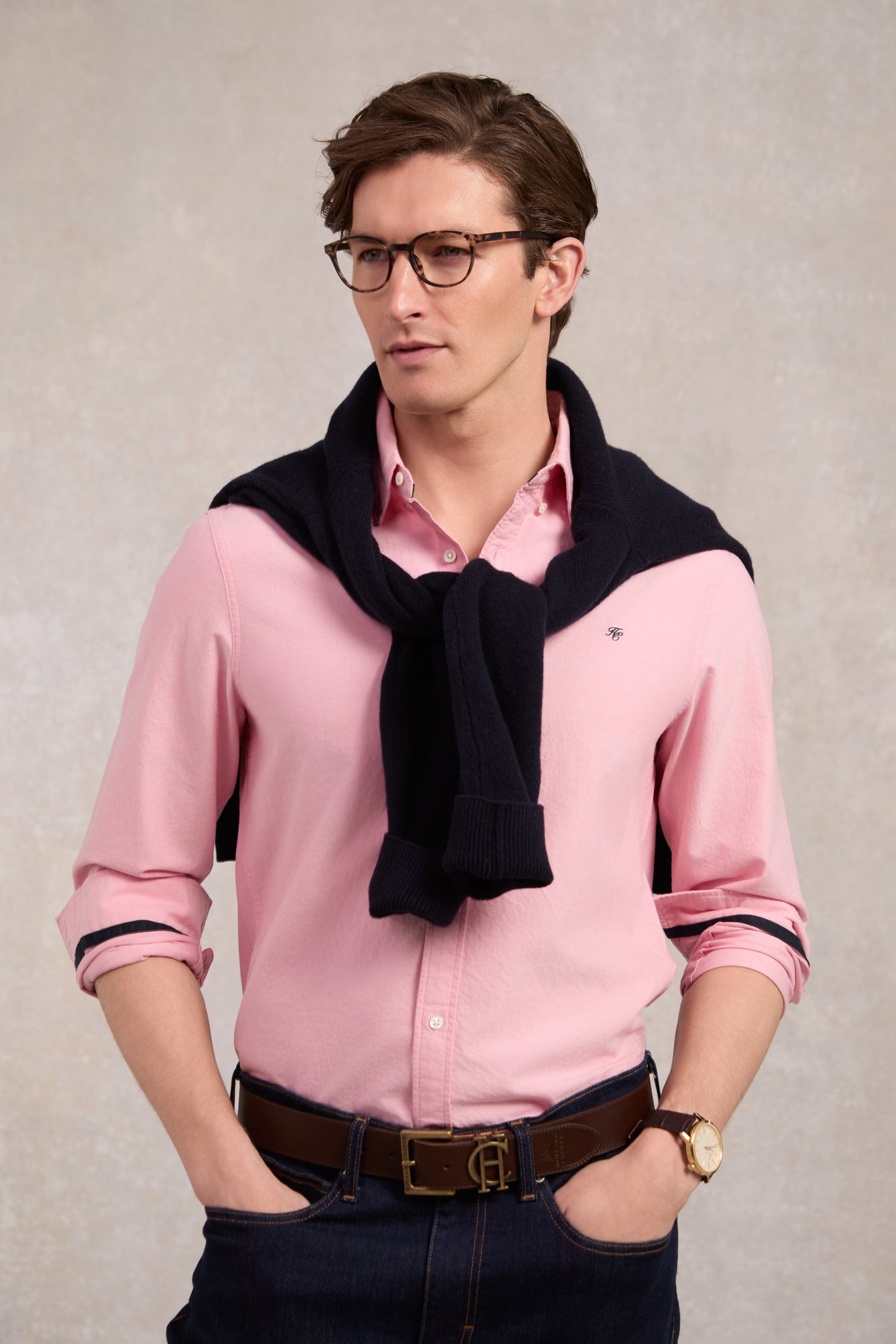 Men's Classic Oxford Shirt (Soft Pink)