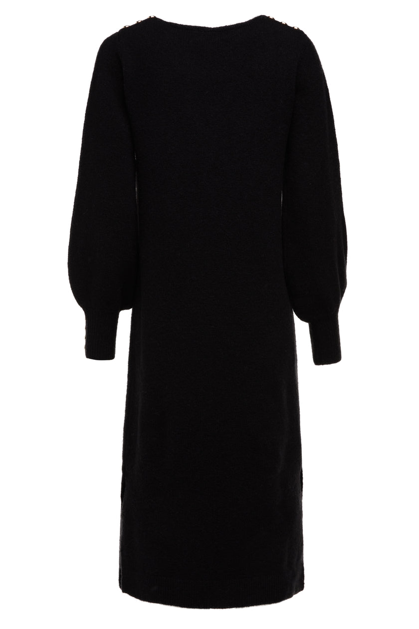 Berkeley V-Neck Dress (Black)