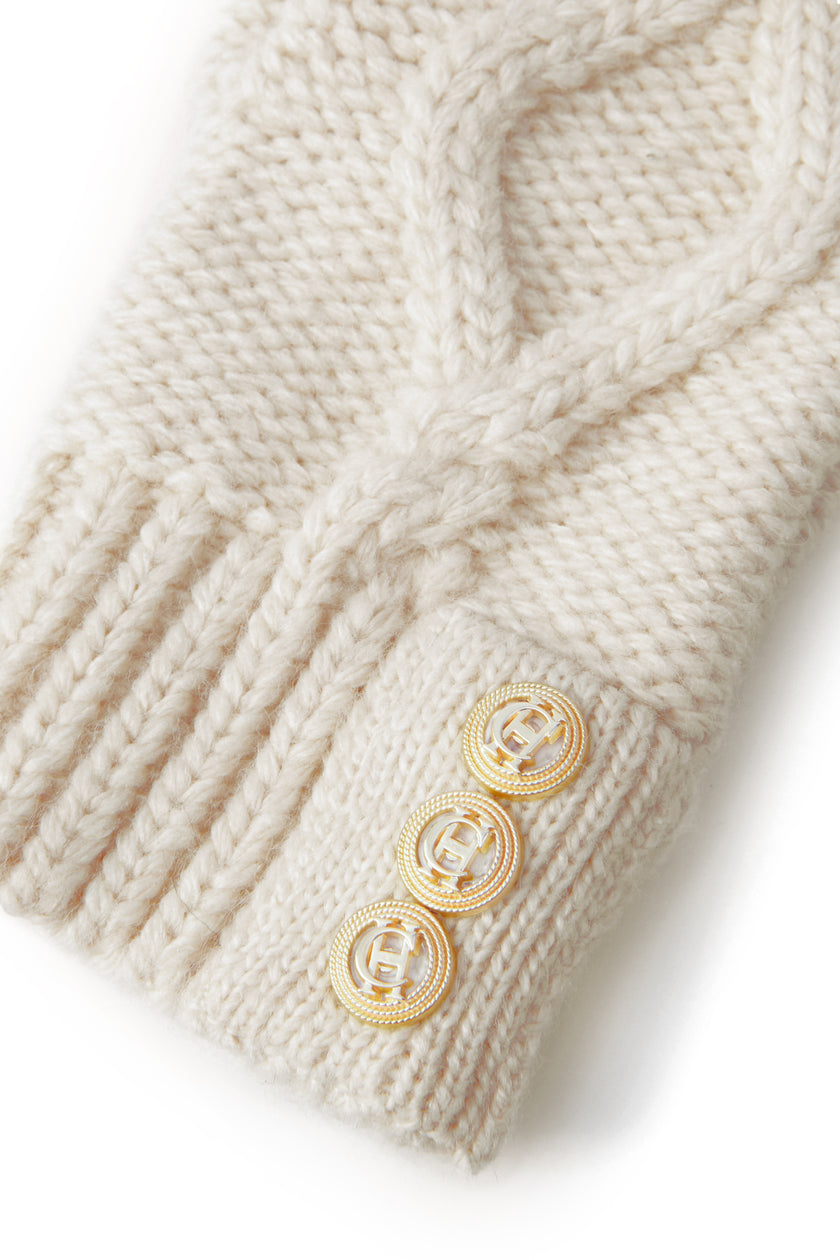 Cortina Fingerless Gloves (Oatmeal)