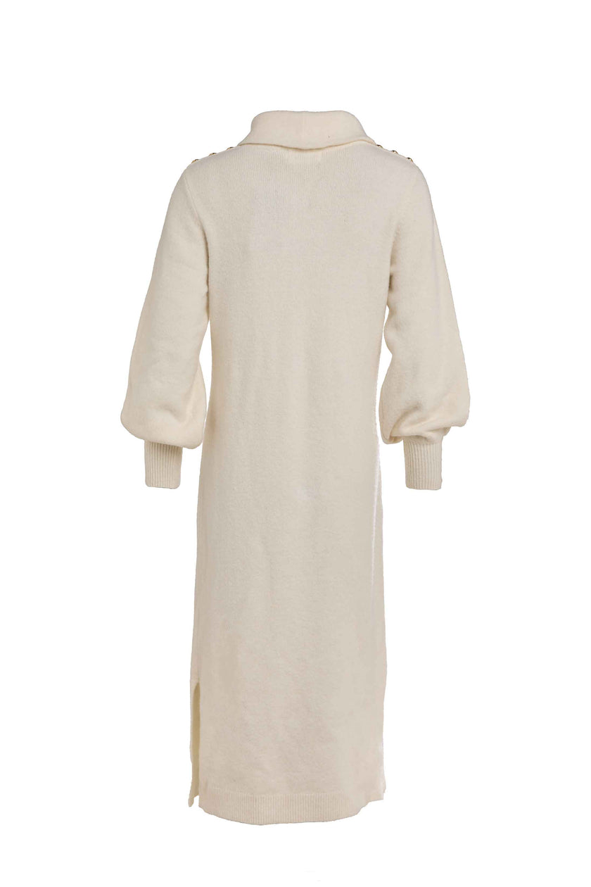 Berkeley Roll Neck Dress (Natural)