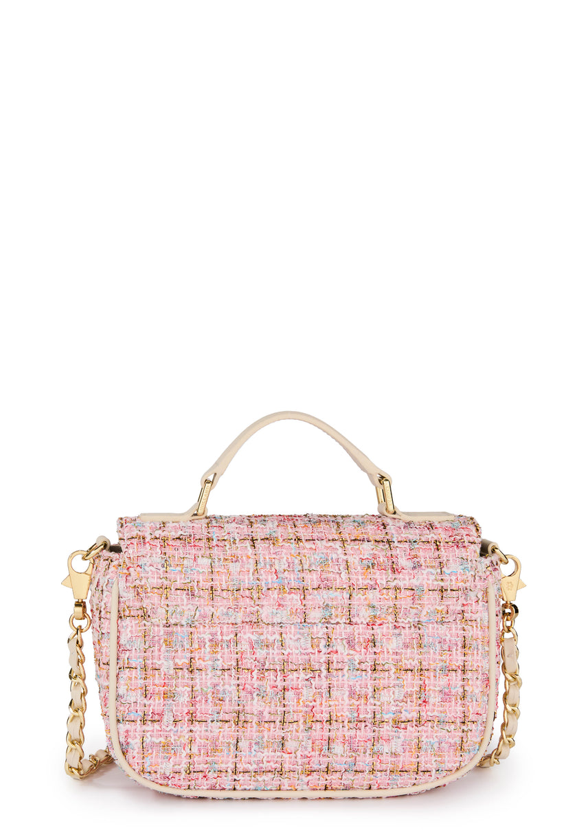 Boucle Crossbody Bag (Pink Sparkle Boucle)