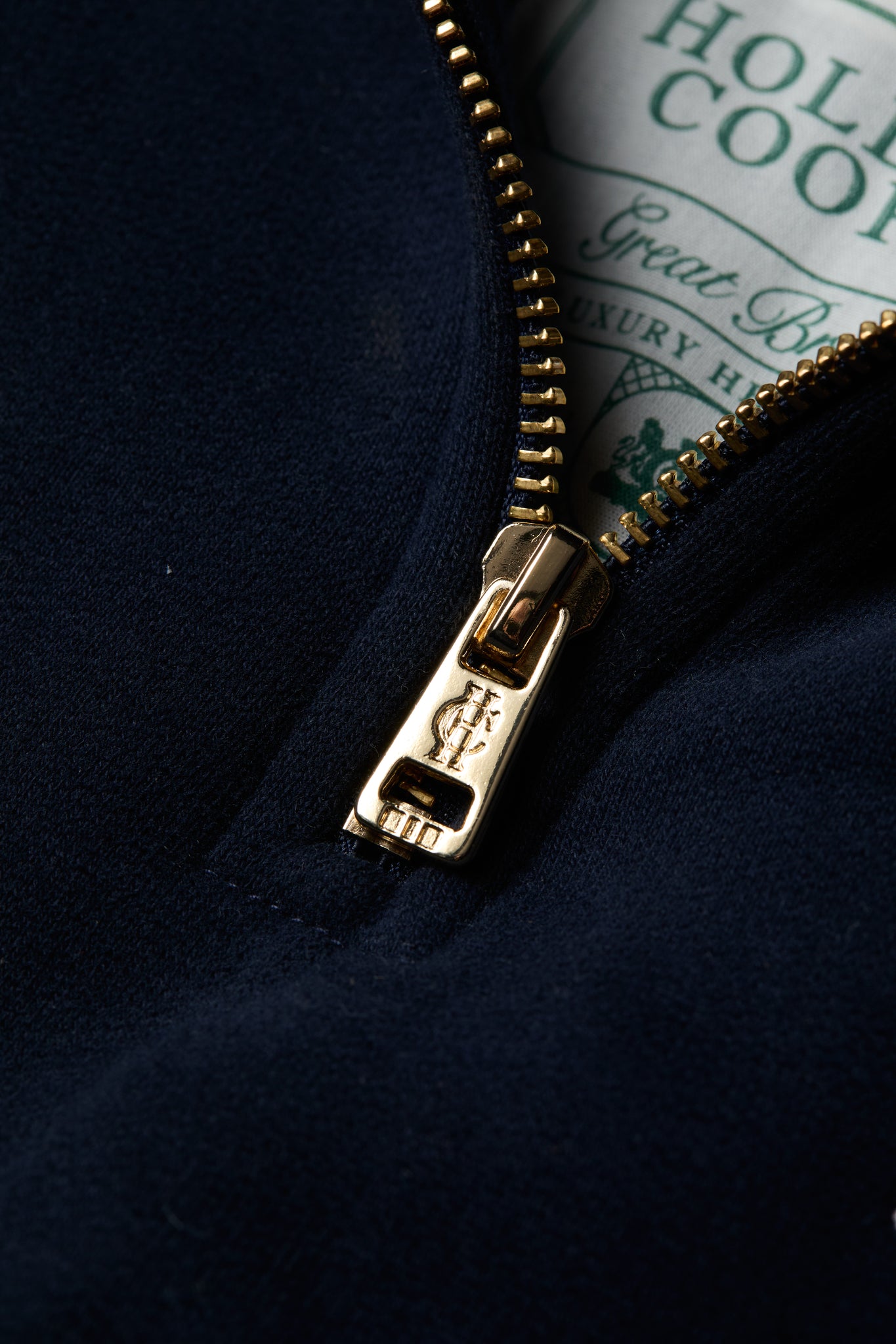 Burford Quarter Zip Neck Sweat (Ink Navy)