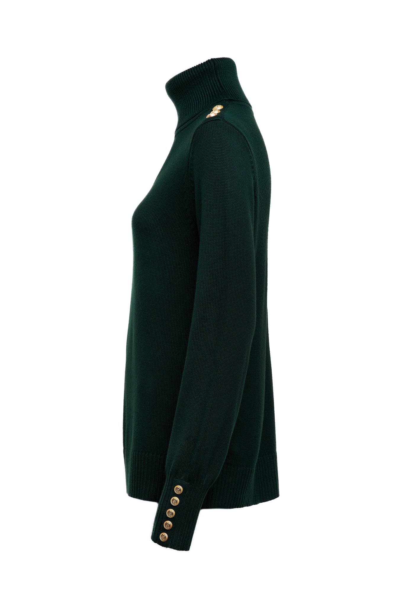 Chamonix Roll Neck Knit (Emerald)