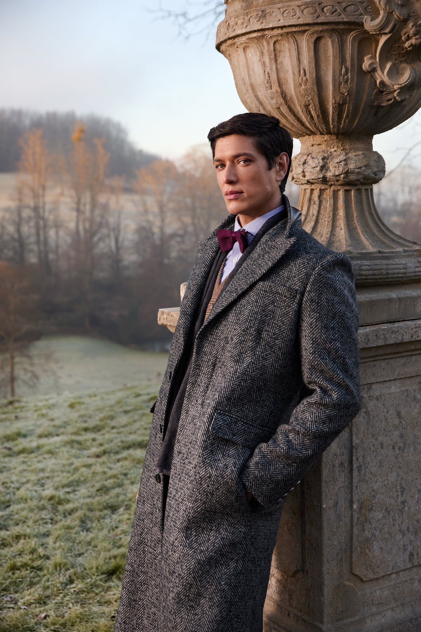 The Fairford Coat (Ebony Herringbone)