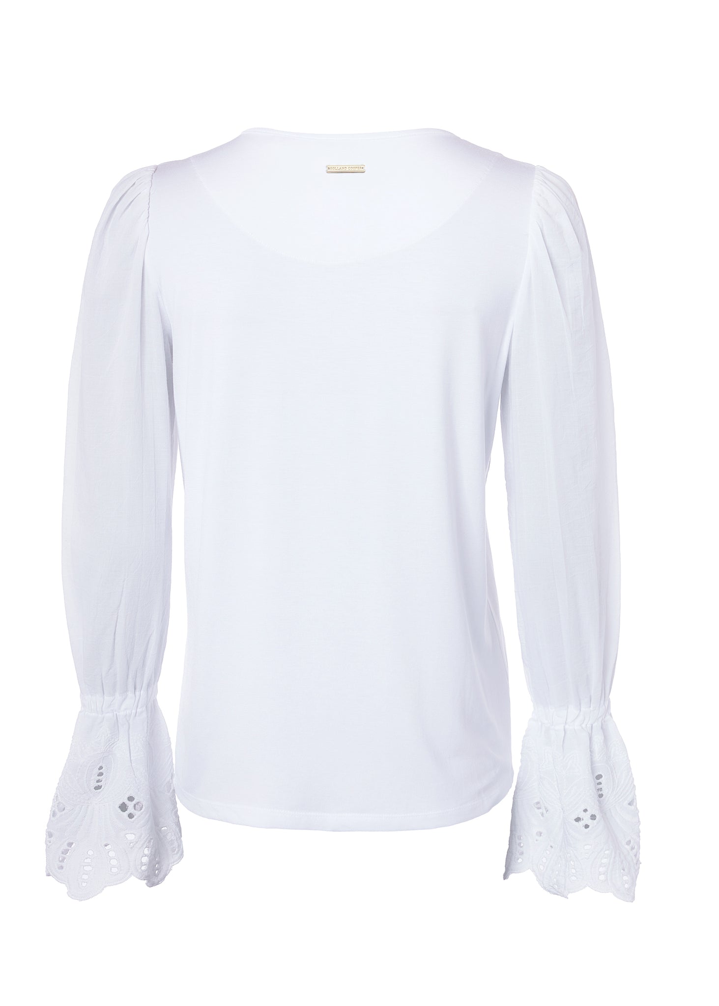 Camilla V-Neck Blouse (White)