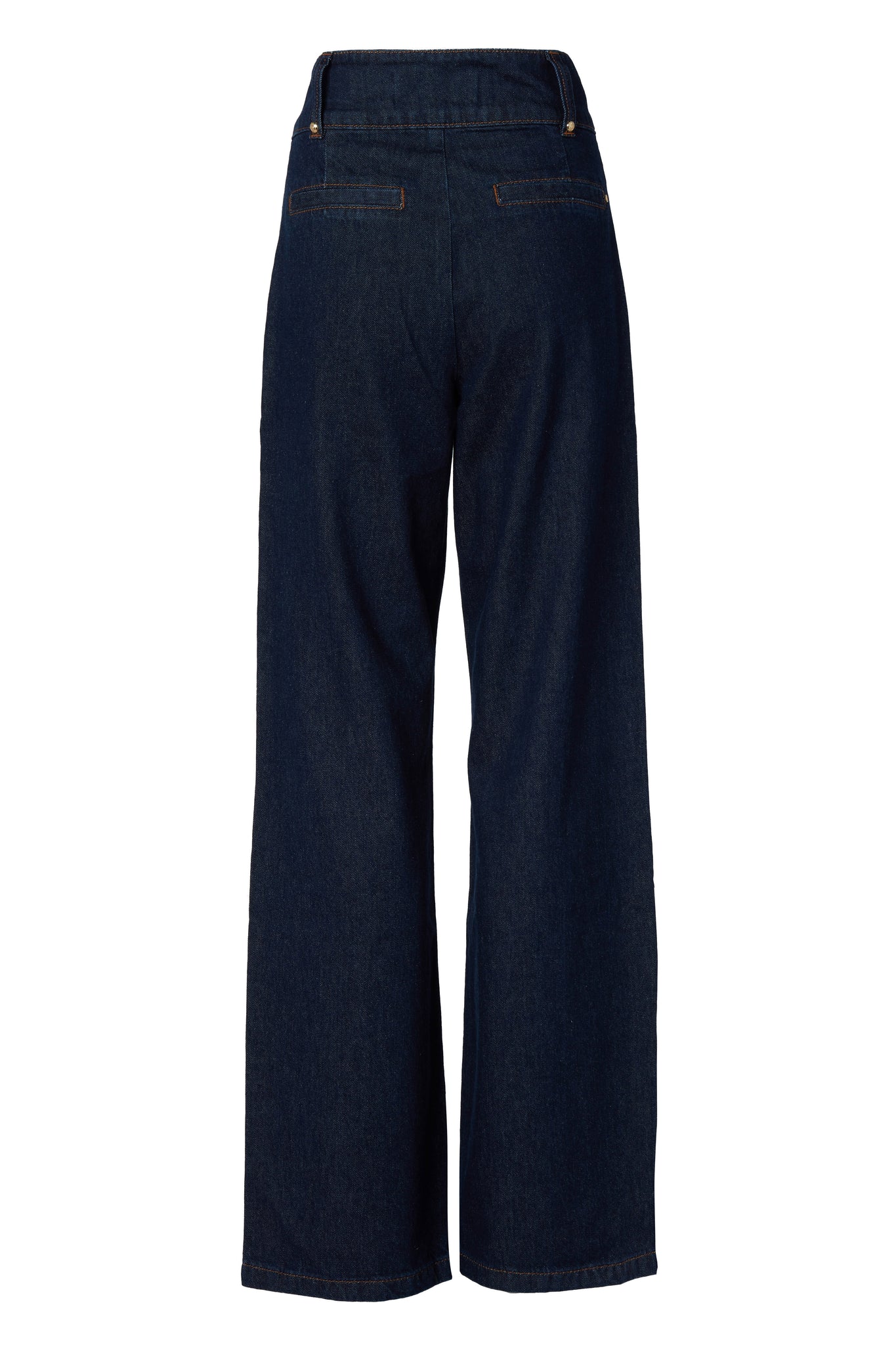 Tailored Wide Leg Jean (Deep Indigo)