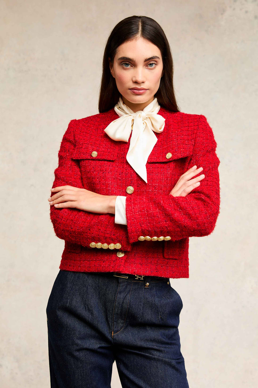 Chelsea Jacket (Red Boucle)