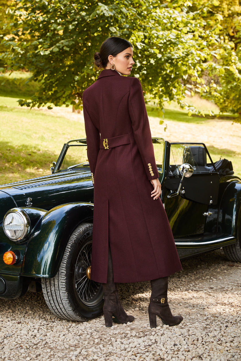 Full Length Regency Coat (Mulberry)