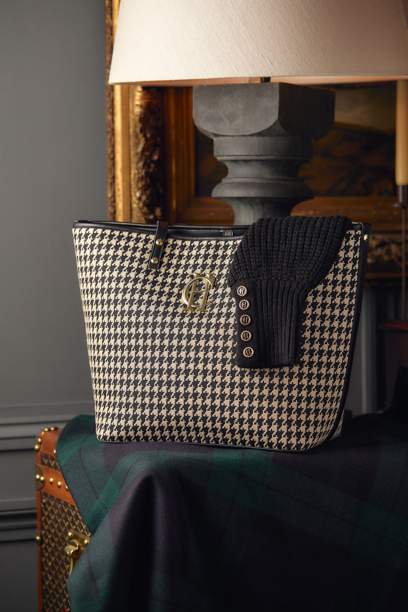 Kensington Tote Bag (Classic Houndstooth)