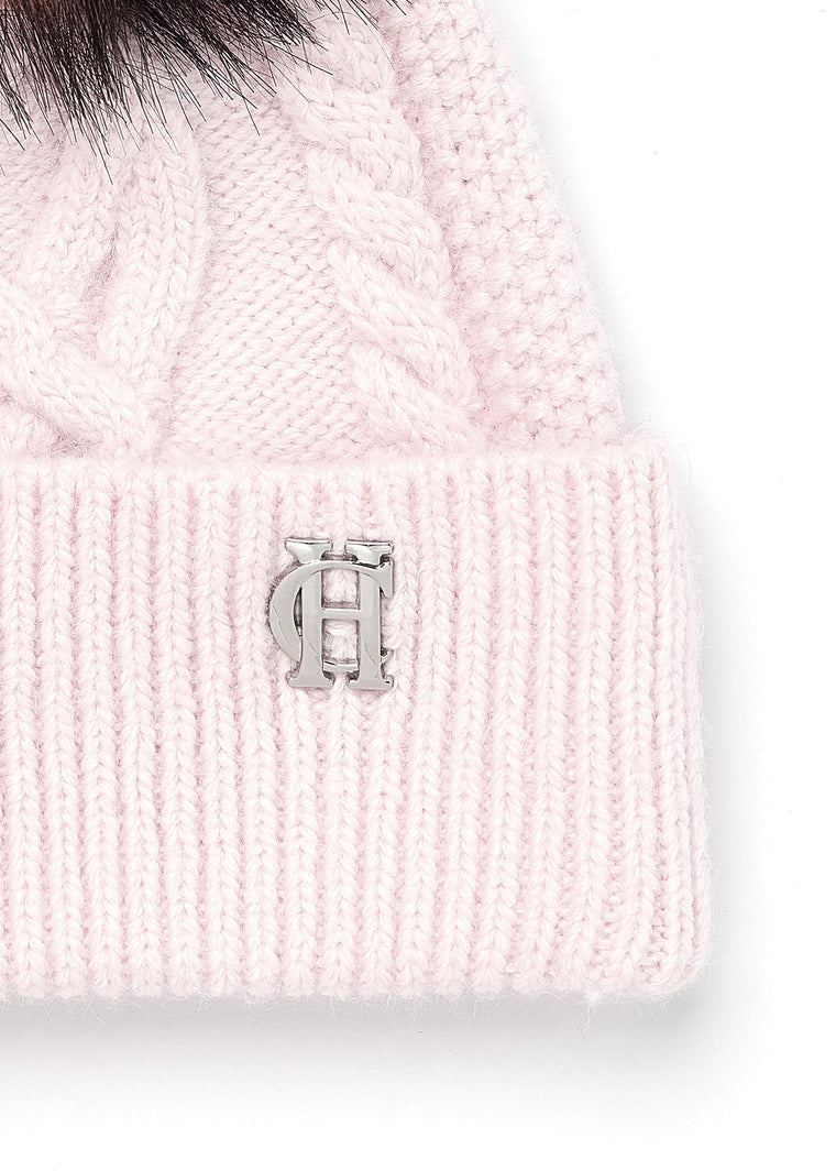 Cortina Bobble Hat (Soft Pink)