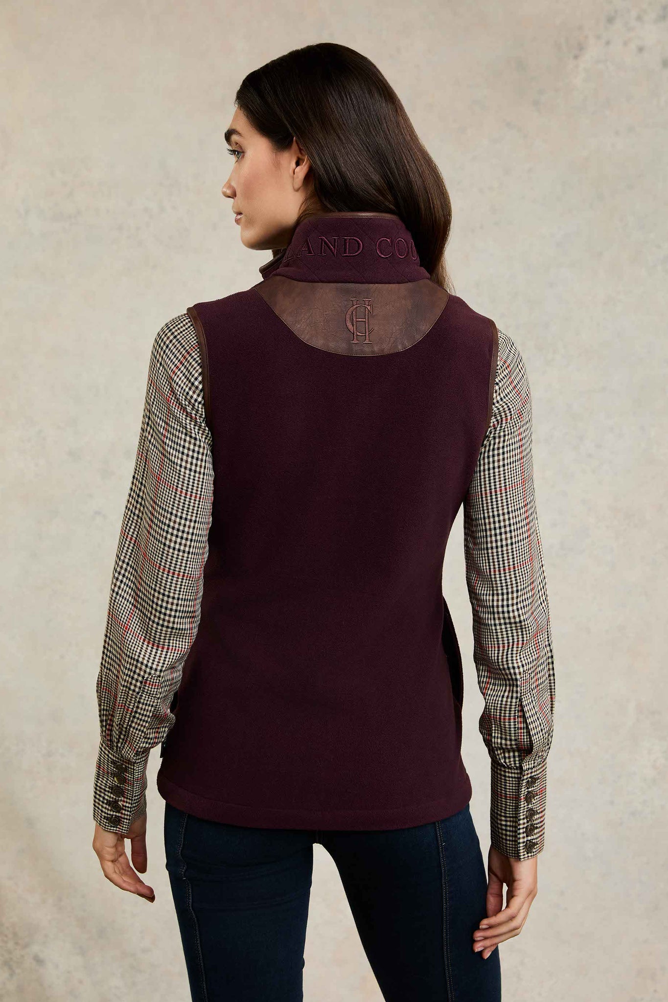 Country Fleece Gilet (Mulberry)